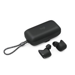 Logitech Earbuds Zone True Wireless Bluetooth Handsfree Ακουστικά με Αντοχή στον Ιδρώτα και Θήκη Φόρτισης Graphite