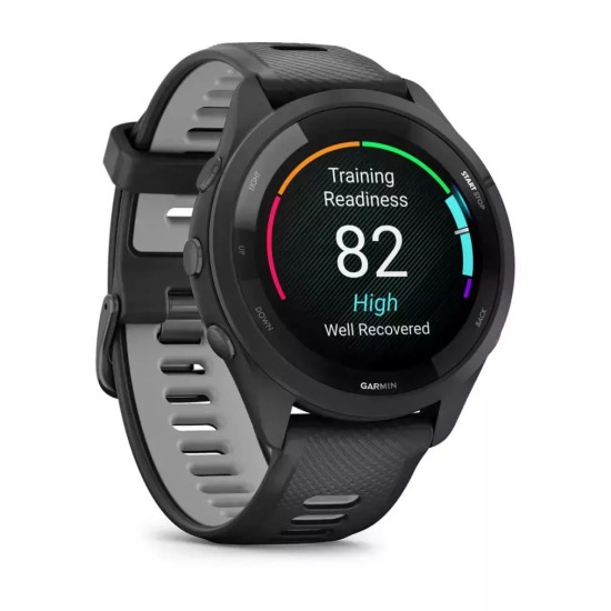 Garmin Forerunner 265 46mm Αδιάβροχο Smartwatch με Παλμογράφο (Black/Powder Gray) Garmin Forerunner 265 46mm Αδιάβροχο Smartwatch με Παλμογράφο (Black/Powder Gray)