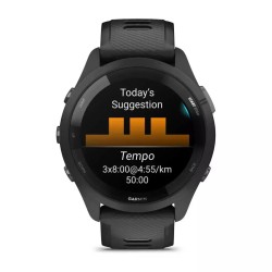 Garmin Forerunner 265 46mm Αδιάβροχο Smartwatch με Παλμογράφο (Black/Powder Gray)