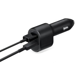 Samsung Φορτιστής Αυτοκινήτου 60W Γρήγορης Φόρτισης με Θύρες: 1xUSB 1xType-C μαζί με Καλώδιο Type-C Μαύρος EP-L5300XBEGWW Samsung Φορτιστής Αυτοκινήτου 60W Γρήγορης Φόρτισης με Θύρες: 1xUSB 1xType-C μαζί με Καλώδιο Type-C Μαύρος EP-L5300XBEGWW