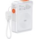 4Smarts Hybrid Charger 6-in-1 Power Bank 10000mAh 22.5W με Θύρα USB-A και Θύρα USB-C Power Delivery / Quick Charge 3.0 Λευκό