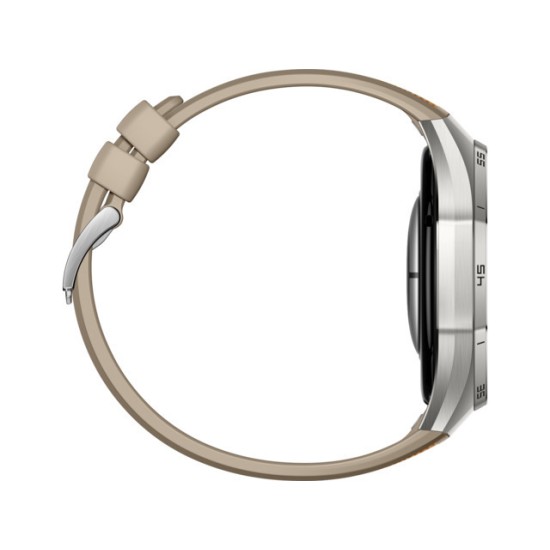 Huawei Watch GT 6 Pro Titanium 46mm Αδιάβροχο με Παλμογράφο (Brown Woven)