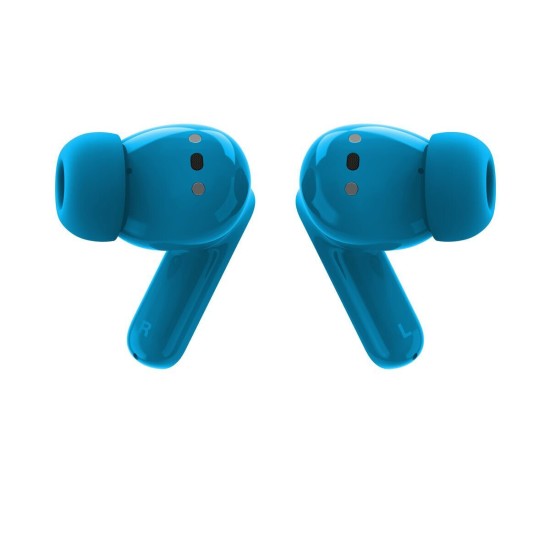 Motorola Moto Buds BASS Bluetooth Handsfree Ακουστικά με Αντοχή στον Ιδρώτα και Θήκη Φόρτισης Pantone Blue Jewel