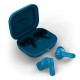 Motorola Moto Buds BASS Bluetooth Handsfree Ακουστικά με Αντοχή στον Ιδρώτα και Θήκη Φόρτισης Pantone Blue Jewel