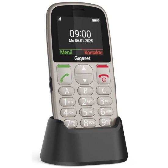 Gigaset GL395 Dual SIM Κινητό με Μεγάλα Κουμπιά Ασημί