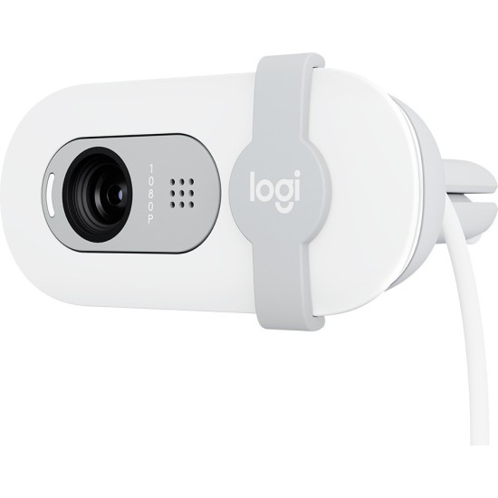 Logitech Brio 100 Web Camera Full HD 1080p Λευκή 960-001617