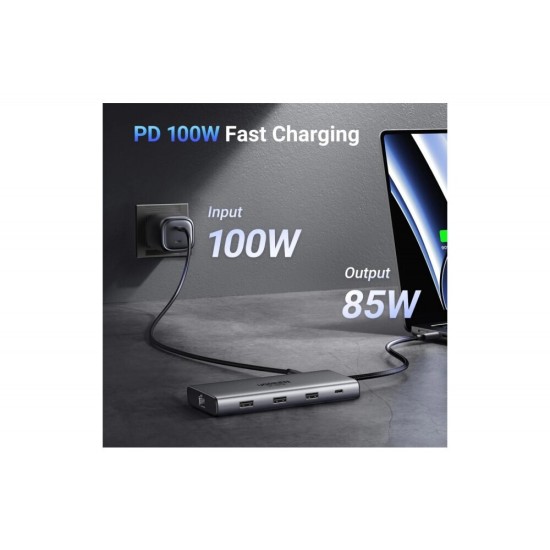 Ugreen Revodok Pro 210 USB-C Docking Station με HDMI 4K PD Ethernet Γκρι Ugreen Revodok Pro 210 USB-C Docking Station με HDMI 4K PD Ethernet Γκρι