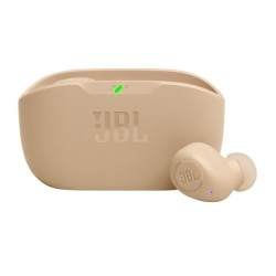 JBL Wave Buds Bluetooth Handsfree Ακουστικά με Αντοχή στον Ιδρώτα και Θήκη Φόρτισης Beige