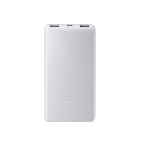 Xiaomi Lite Power Bank 10000mAh 22.5W με 2 Θύρες USB-A και Θύρα USB-C Λευκό
