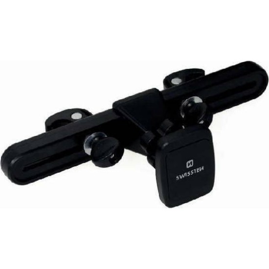 Swissten S-GRIP M5-OP Βάση Κινητού & Tablet Αυτοκινήτου με Ρυθμιζόμενα Άγκιστρα Μαύρη 65010503