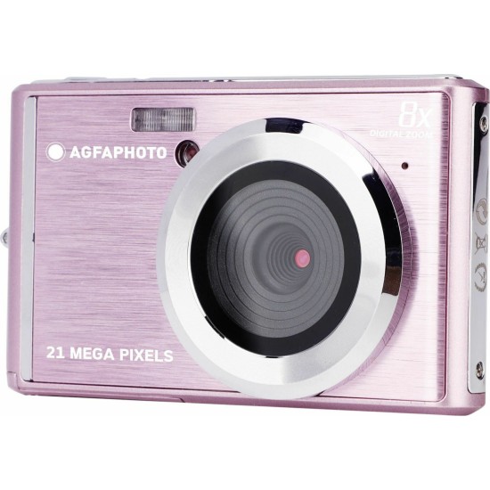 AgfaPhoto DC5200 Compact Φωτογραφική Μηχανή 21MP Οπτικού Ζουμ 8x Ροζ