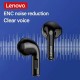Lenovo LP12 Earbud Bluetooth Handsfree Ακουστικά με Θήκη Φόρτισης Λευκά