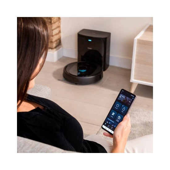Cecotec Conga 8290 Immortal Ultra Power Home X-Treme Σκούπα Ρομπότ για Σκούπισμα & Σφουγγάρισμα με Χαρτογράφηση και Wi-Fi Μαύρη