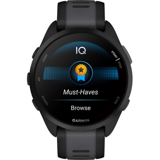 Garmin Forerunner 165 43mm Αδιάβροχο Smartwatch με Παλμογράφο (Black/Slate Gray) Garmin Forerunner 165 43mm Αδιάβροχο Smartwatch με Παλμογράφο (Black/Slate Gray)