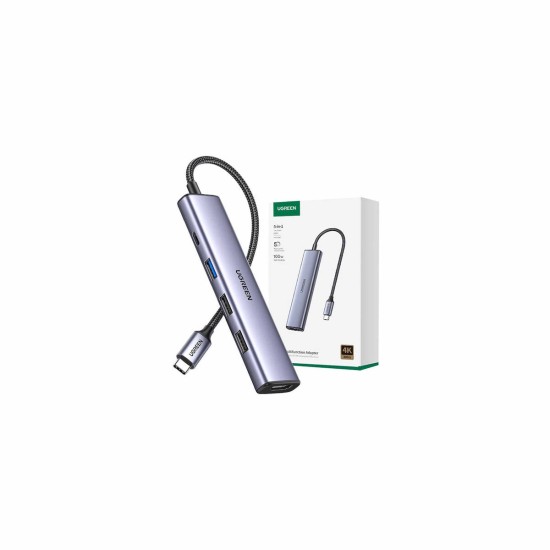 Ugreen Hub 5 Θυρών USB 3.0 με σύνδεση USB-C Ασημί 15495