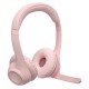 Logitech Zone Ασύρματα On Ear Multimedia Ακουστικά με μικρόφωνο και σύνδεση USB-C / Bluetooth σε Ροζ χρώμα Logitech Zone Ασύρματα On Ear Multimedia Ακουστικά με μικρόφωνο και σύνδεση USB-C / Bluetooth σε Ροζ χρώμα
