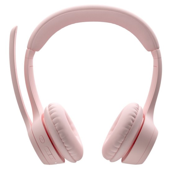 Logitech Zone Ασύρματα On Ear Multimedia Ακουστικά με μικρόφωνο και σύνδεση USB-C / Bluetooth σε Ροζ χρώμα Logitech Zone Ασύρματα On Ear Multimedia Ακουστικά με μικρόφωνο και σύνδεση USB-C / Bluetooth σε Ροζ χρώμα