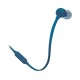 JBL T110 In-ear Handsfree Ακουστικά με Βύσμα 3.5mm Μπλε