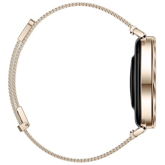 Huawei Watch GT 5 41mm Αδιάβροχο με Παλμογράφο (Gold Milanese Strap)