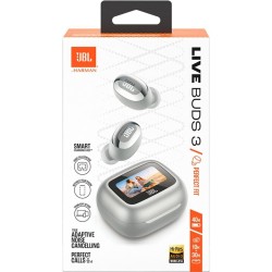 JBL Live Buds 3 Bluetooth Handsfree Ακουστικά με Αντοχή στον Ιδρώτα και Θήκη Φόρτισης Ασημί JBL Live Buds 3 Bluetooth Handsfree Ακουστικά με Αντοχή στον Ιδρώτα και Θήκη Φόρτισης Ασημί
