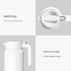 Xiaomi Μπουκάλι Θερμός Ανοξείδωτο 1.8lt Λευκό με Λαβή BHR9049GL