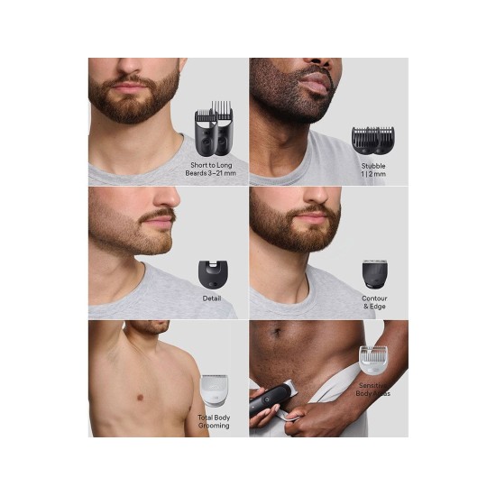 Braun All-in-one Series 5 Σετ Επαναφορτιζόμενης Κουρευτικής Μηχανής Μαύρο AIO5540