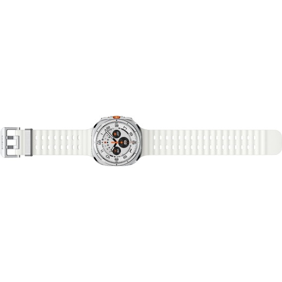 Samsung Galaxy Watch Ultra (2025) Titanium 47mm Αδιάβροχο με eSIM και Παλμογράφο (Λευκό)
