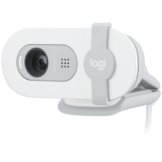 Logitech Brio 100 Web Camera Full HD 1080p Λευκή 960-001617