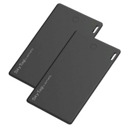 4Smarts SkyTag Wallet Apple Find My Tracker Μαύρο 2τμχ Επαναφορτιζόμενο