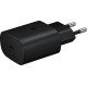 Samsung Φορτιστής με Θύρα USB-C και Καλώδιο USB-C - USB-C 25W Power Delivery Μαύρος (EP-TA800X Bulk)