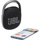 JBL Clip 4 Αδιάβροχο Ηχείο Bluetooth 5W με Διάρκεια Μπαταρίας έως 10 ώρες Μαύρο