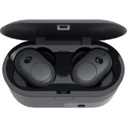 Skullcandy Push In-ear Bluetooth Handsfree Ακουστικά με Αντοχή στον Ιδρώτα και Θήκη Φόρτισης Γκρι