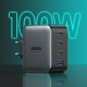 Ugreen Φορτιστής Χωρίς Καλώδιο με Θύρα USB-A και 3 Θύρες USB-C 100W Power Delivery / Quick Charge 4+ Μαύρος (CD226) Ugreen Φορτιστής Χωρίς Καλώδιο με Θύρα USB-A και 3 Θύρες USB-C 100W Power Delivery / Quick Charge 4+ Μαύρος (CD226)