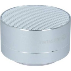 Swissten i-Metal Ηχείο Bluetooth 3W με Διάρκεια Μπαταρίας έως 2.5 ώρες Ασημί
