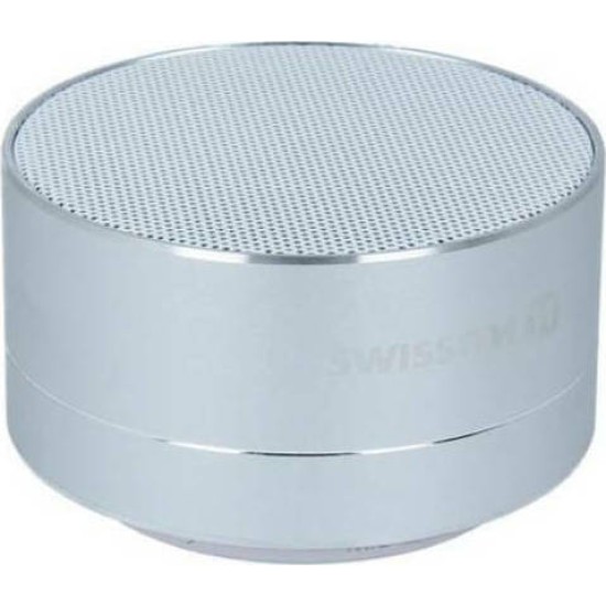 Swissten i-Metal Ηχείο Bluetooth 3W με Διάρκεια Μπαταρίας έως 2.5 ώρες Ασημί