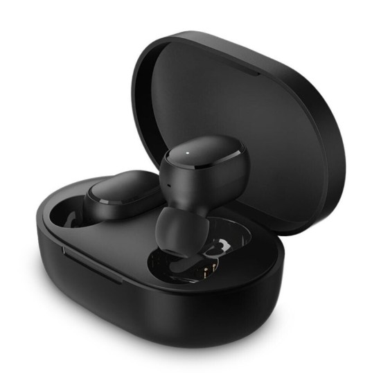 Xiaomi Redmi Buds Essential Bluetooth Handsfree Ακουστικά με Αντοχή στον Ιδρώτα και Θήκη Φόρτισης Μαύρα