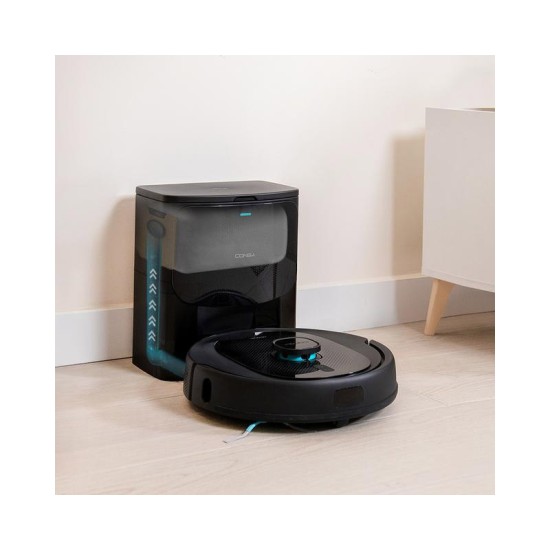 Cecotec Conga 8290 Immortal Ultra Power Home X-Treme Σκούπα Ρομπότ για Σκούπισμα & Σφουγγάρισμα με Χαρτογράφηση και Wi-Fi Μαύρη