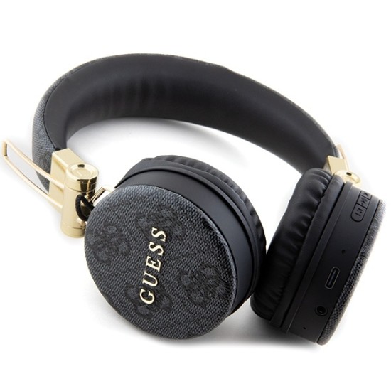 Guess 4G Metal Logo Ασύρματα / Ενσύρματα On Ear Ακουστικά με 6 ώρες Λειτουργίας και Quick Charge Μαύρα Guess 4G Metal Logo Ασύρματα / Ενσύρματα On Ear Ακουστικά με 6 ώρες Λειτουργίας και Quick Charge Μαύρα