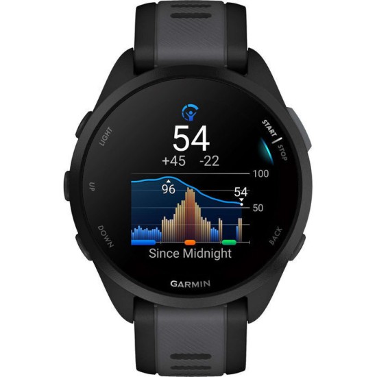 Garmin Forerunner 165 43mm Αδιάβροχο Smartwatch με Παλμογράφο (Black/Slate Gray) Garmin Forerunner 165 43mm Αδιάβροχο Smartwatch με Παλμογράφο (Black/Slate Gray)
