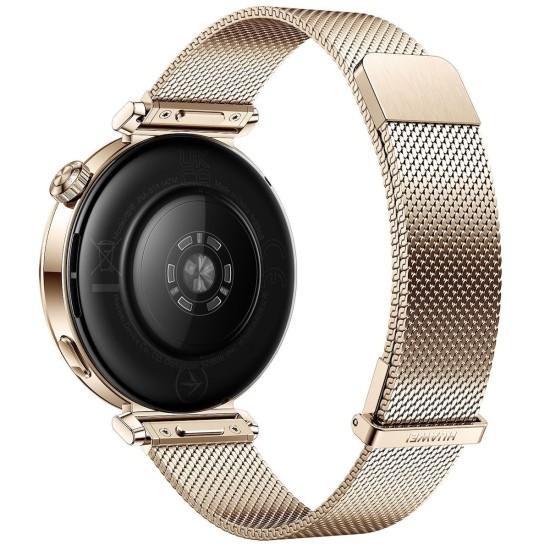 Huawei Watch GT 5 41mm Αδιάβροχο με Παλμογράφο (Gold Milanese Strap)