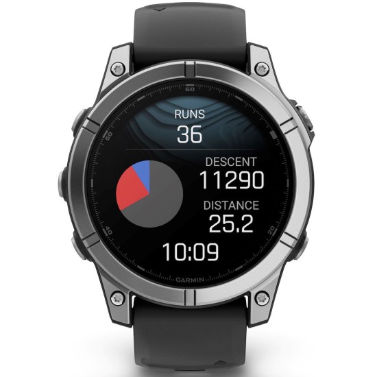 Garmin Fenix E Stainless Steel 47mm Αδιάβροχο Smartwatch με Παλμογράφο (Μαύρο) Garmin Fenix E Stainless Steel 47mm Αδιάβροχο Smartwatch με Παλμογράφο (Μαύρο)