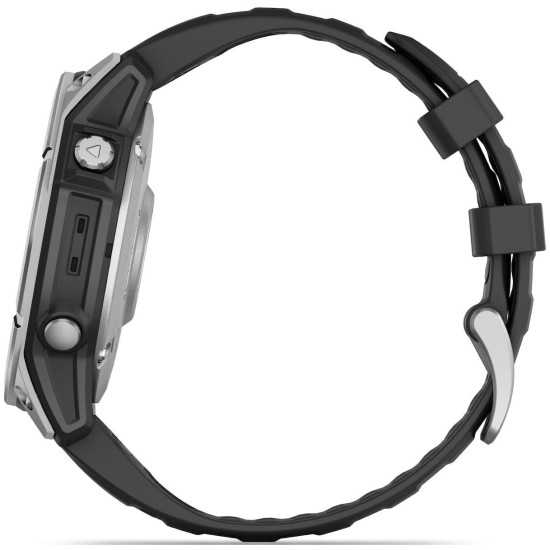 Garmin Fenix E Stainless Steel 47mm Αδιάβροχο Smartwatch με Παλμογράφο (Μαύρο) Garmin Fenix E Stainless Steel 47mm Αδιάβροχο Smartwatch με Παλμογράφο (Μαύρο)