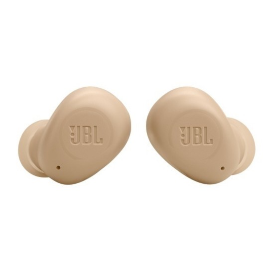 JBL Wave Buds Bluetooth Handsfree Ακουστικά με Αντοχή στον Ιδρώτα και Θήκη Φόρτισης Beige