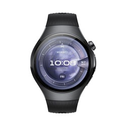 Huawei Watch 5 Stainless Steel 46mm Αδιάβροχο με eSIM και Παλμογράφο (Μαύρο)