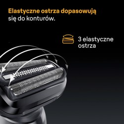 Braun Series 5 2087840 Ξυριστική Μηχανή Προσώπου Επαναφορτιζόμενη