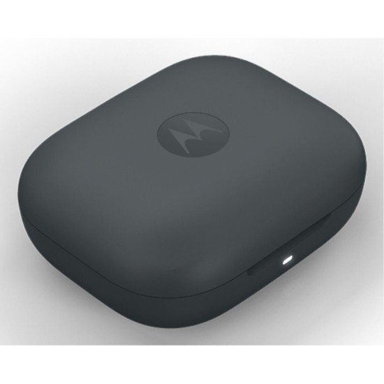 Motorola Moto Buds BASS Bluetooth Handsfree Ακουστικά με Αντοχή στον Ιδρώτα και Θήκη Φόρτισης Pantone Dark Shadow