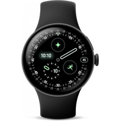 Google Pixel Watch 4 Aluminium 41mm με Παλμογράφο (Matte Black Aluminium Case/Obsidian Active Band)