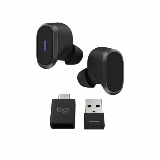 Logitech Earbuds Zone True Wireless Bluetooth Handsfree Ακουστικά με Αντοχή στον Ιδρώτα και Θήκη Φόρτισης Graphite Logitech Earbuds Zone True Wireless Bluetooth Handsfree Ακουστικά με Αντοχή στον Ιδρώτα και Θήκη Φόρτισης Graphite