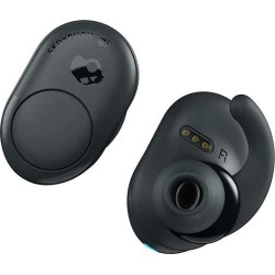 Skullcandy Push In-ear Bluetooth Handsfree Ακουστικά με Αντοχή στον Ιδρώτα και Θήκη Φόρτισης Γκρι