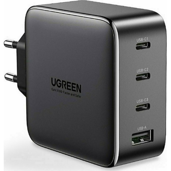 Ugreen Φορτιστής Χωρίς Καλώδιο με Θύρα USB-A και 3 Θύρες USB-C 100W Power Delivery / Quick Charge 4+ Μαύρος (CD226) Ugreen Φορτιστής Χωρίς Καλώδιο με Θύρα USB-A και 3 Θύρες USB-C 100W Power Delivery / Quick Charge 4+ Μαύρος (CD226)